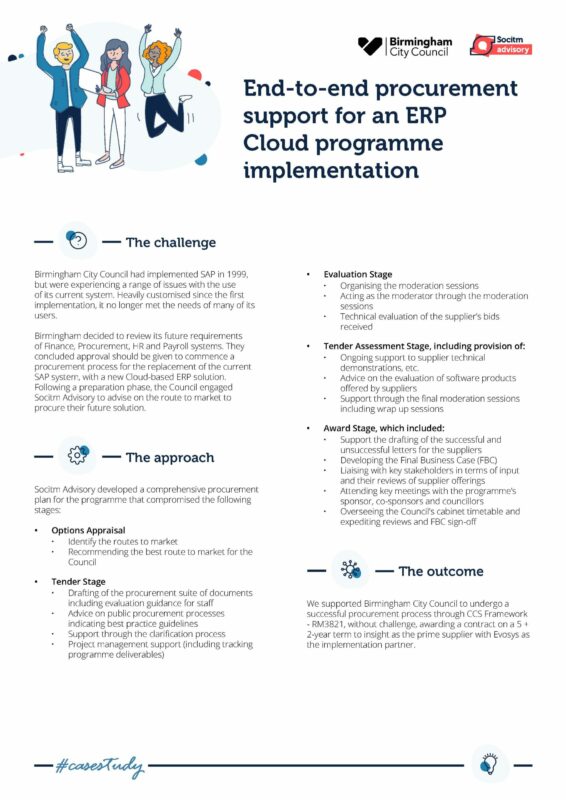 Cover - case study Birmingham erp cloud implementation programme