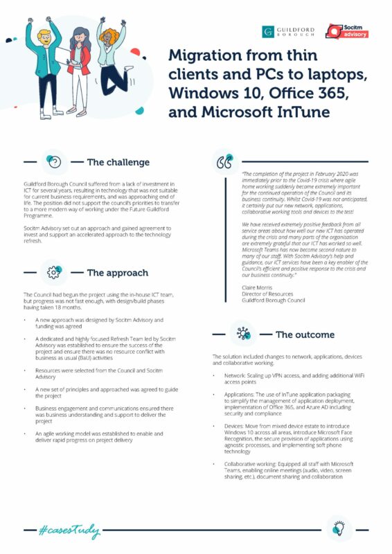 Cover - Guildford MS365 transformation