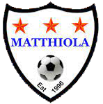 Matthiola logo showing a shield with three stars and a football
